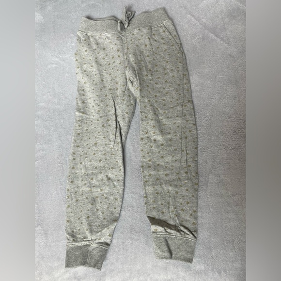 C&C California Kids Gray Sweatpants with Gold Stars - Picture 1 of 4